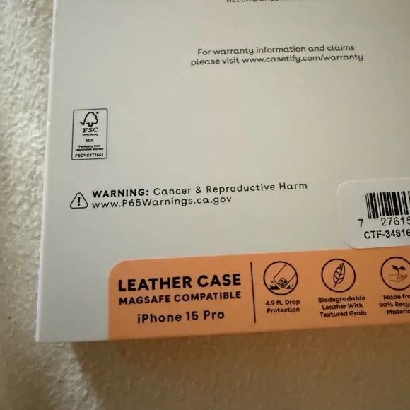 Clare V X casetify navy and poppy jag iPhone 15 Pro Case NWT - Picture 2 of 6